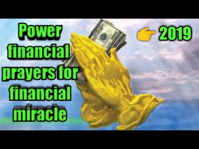 powerful financial prayers for financial miracle